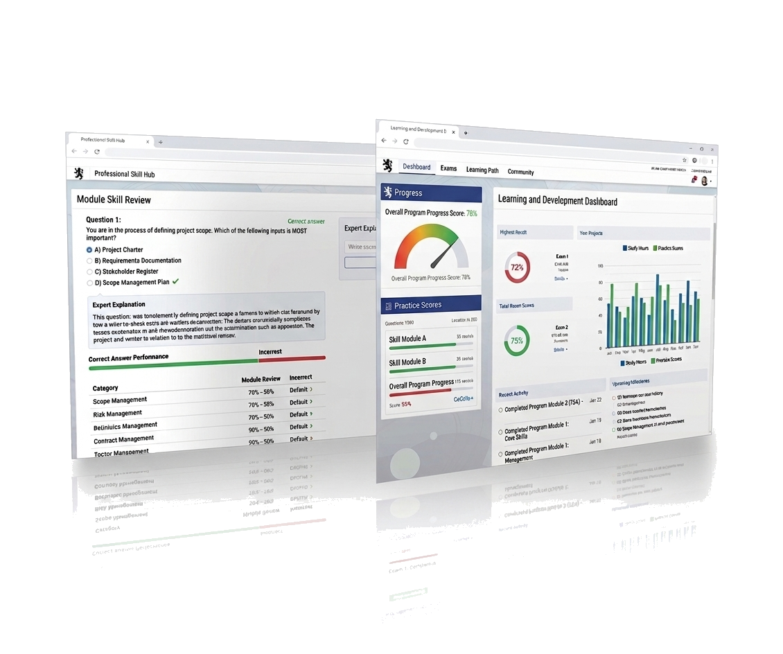 Radio Tech Exam progress dashboard preview